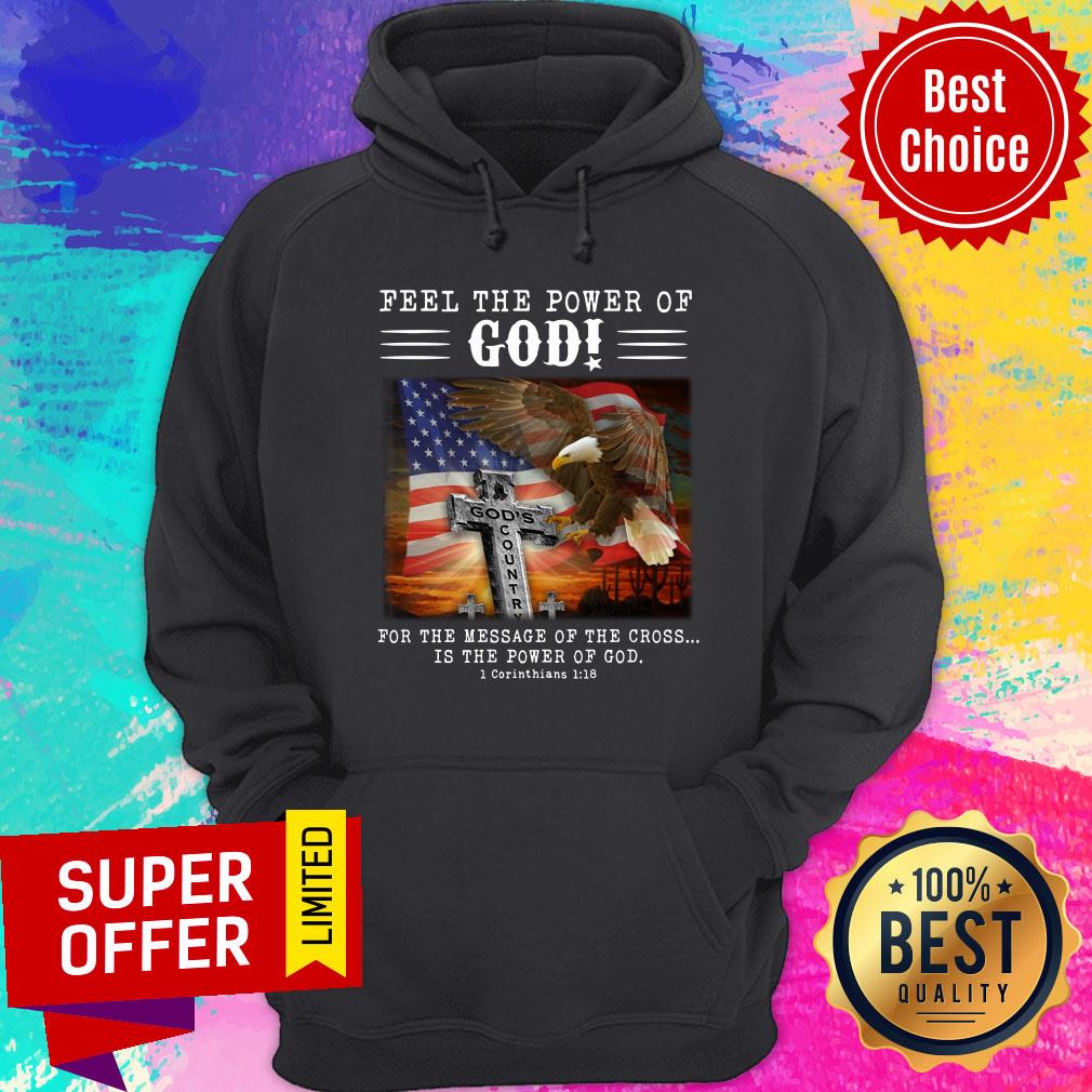 Eagle Power of God American Flag For Message Shirt - Image 5