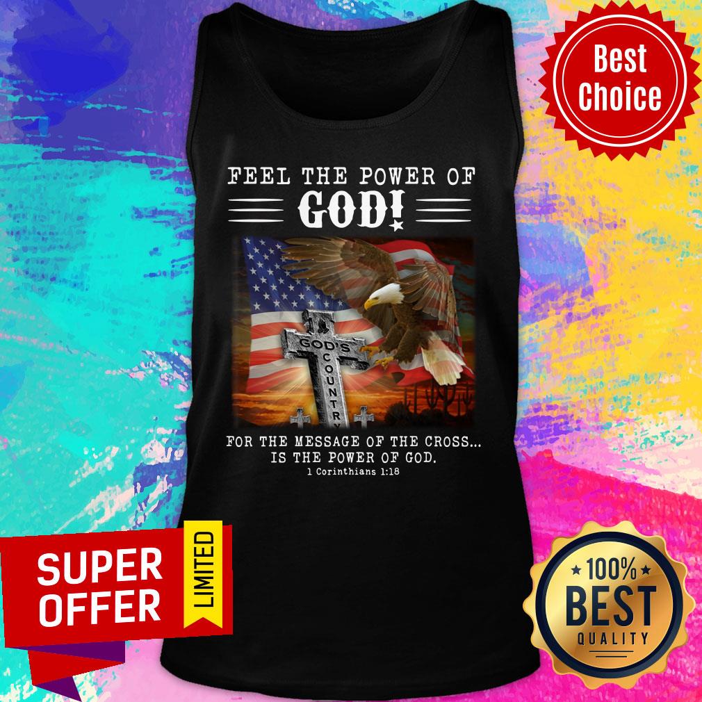 Eagle Power of God American Flag For Message Shirt - Image 3