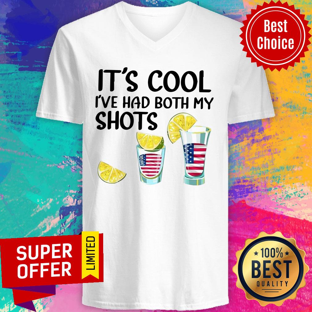 It's Cool I've Both My Shots American Flag Shirt - Image 2