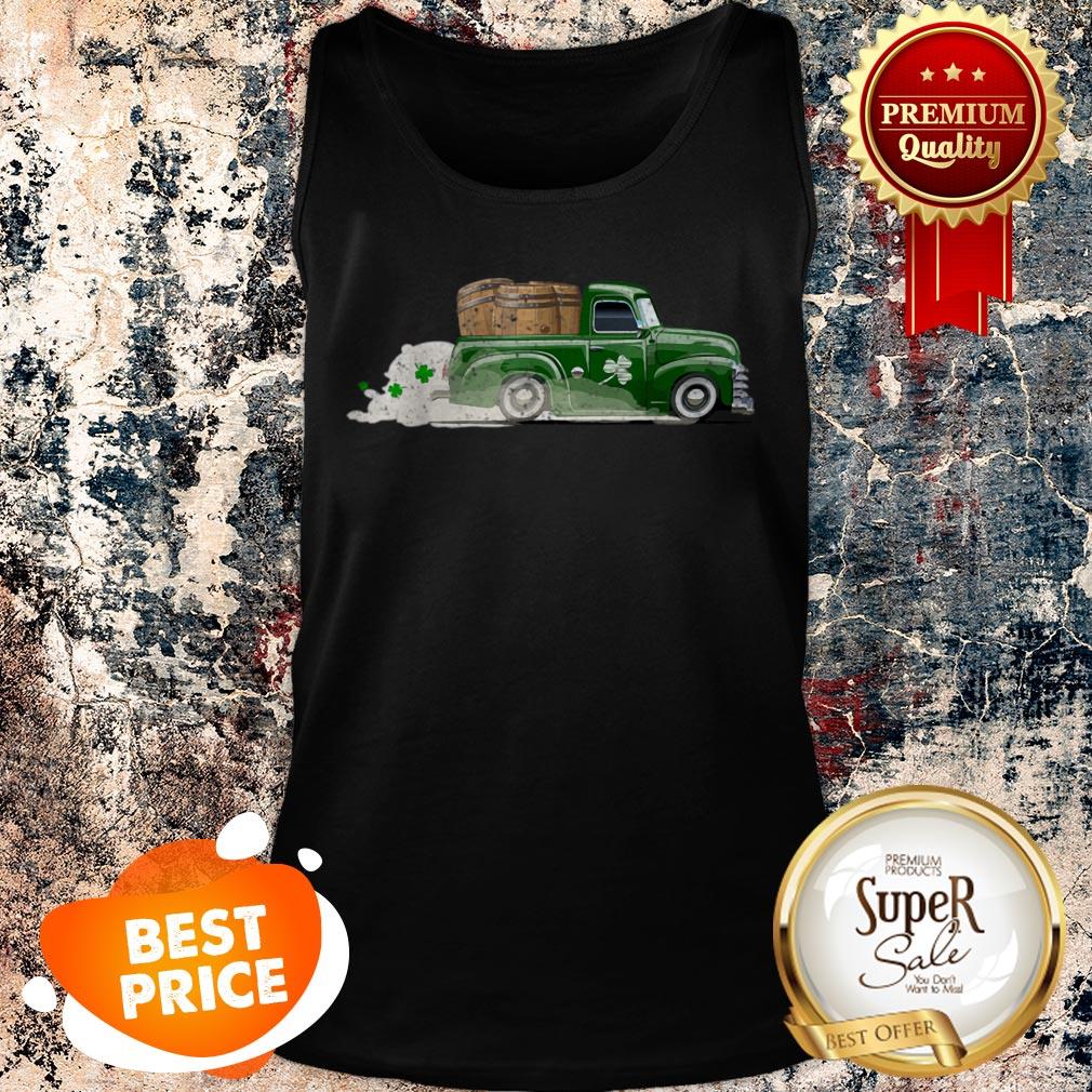 Nice Pick-Up Truck With Beer Barrels – Funny St Patricks Day Gift Shirt - Image 3