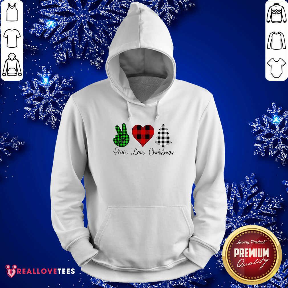 Lovely Peace Love Christmas Shirt - Image 4