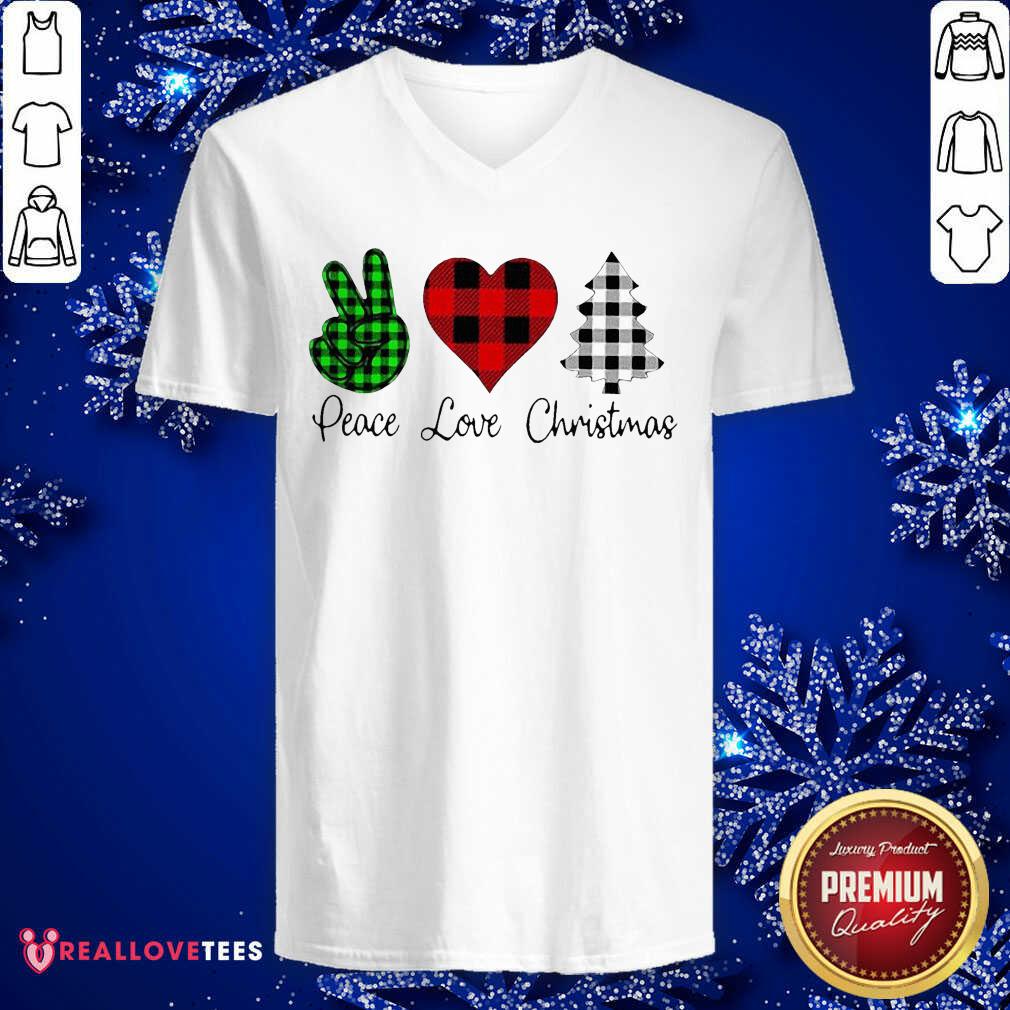 Lovely Peace Love Christmas Shirt - Image 5
