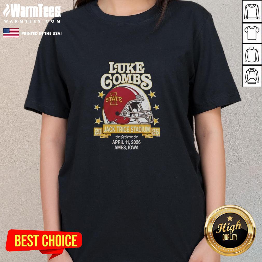Nice Luke Combs X Iowa State Cyclones 2026 T-Shirt - Image 3