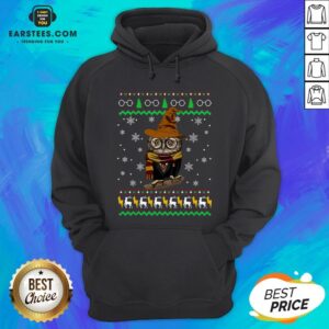 Alternative view of Pretty Ugly Christmas Harry Potter Owl Sweat Shirt