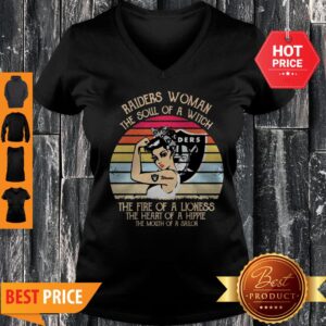 Alternative view of Oakland Raiders Woman The Soul Of A Witch Vintage Shirt