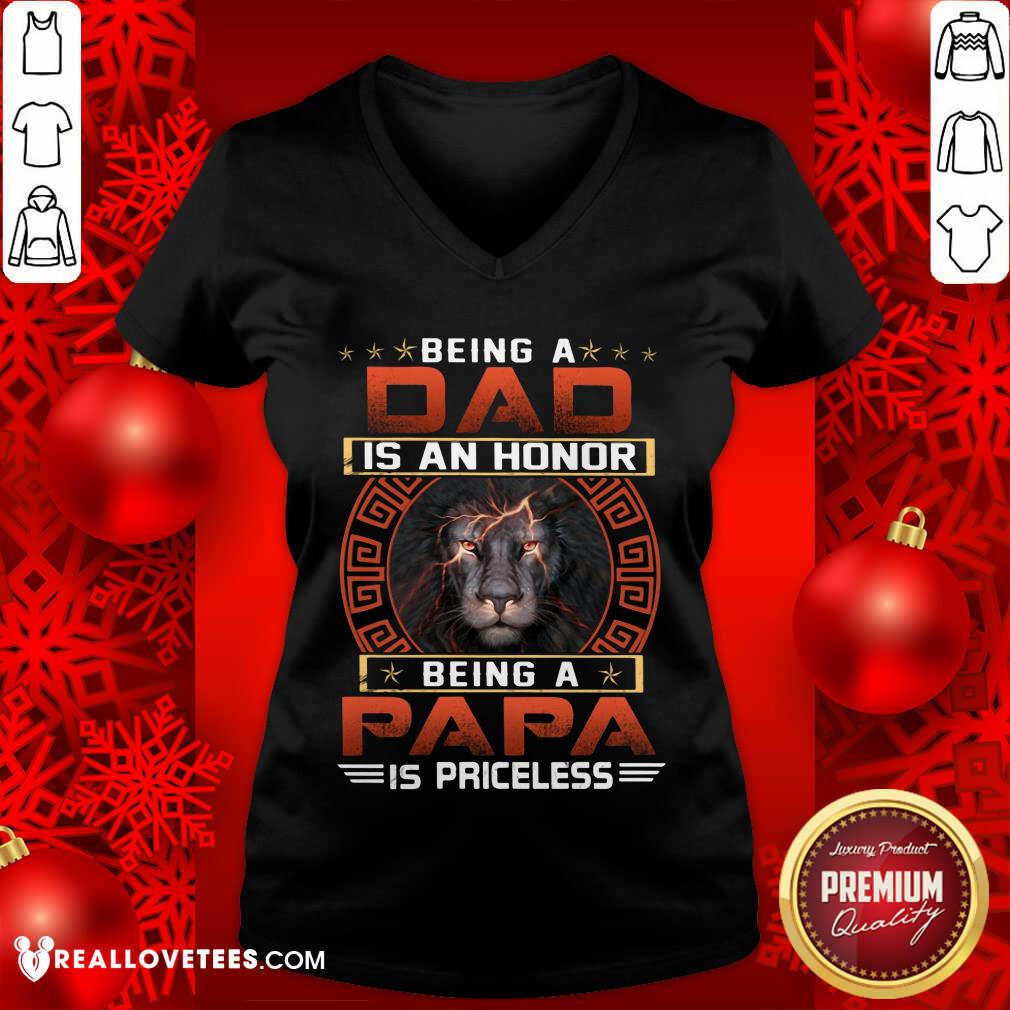 Being A Dad Is An Honor Being A Papa Is Priceless Shirt - Image 3