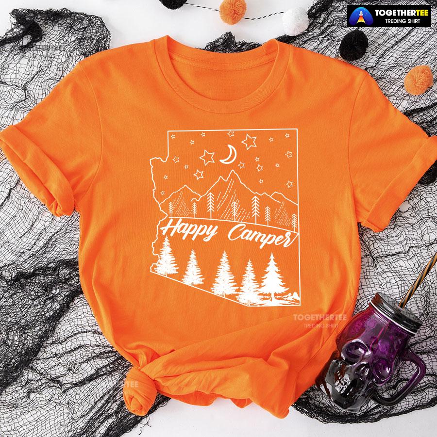Happy Camper Adventure Camping Lover T-Shirt - Image 10