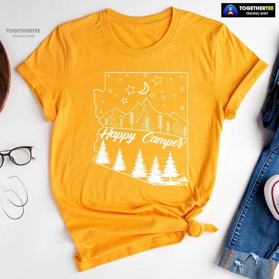Happy Camper Adventure Camping Lover T-Shirt - Image 11