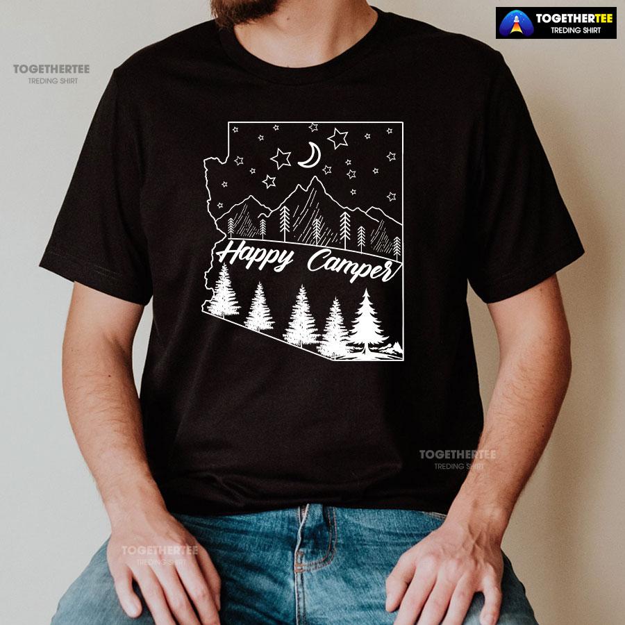Happy Camper Adventure Camping Lover T-Shirt - Image 2