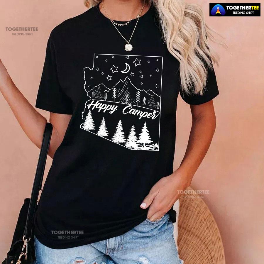 Happy Camper Adventure Camping Lover T-Shirt - Image 3