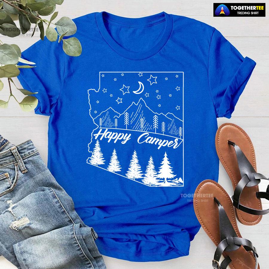 Happy Camper Adventure Camping Lover T-Shirt - Image 6