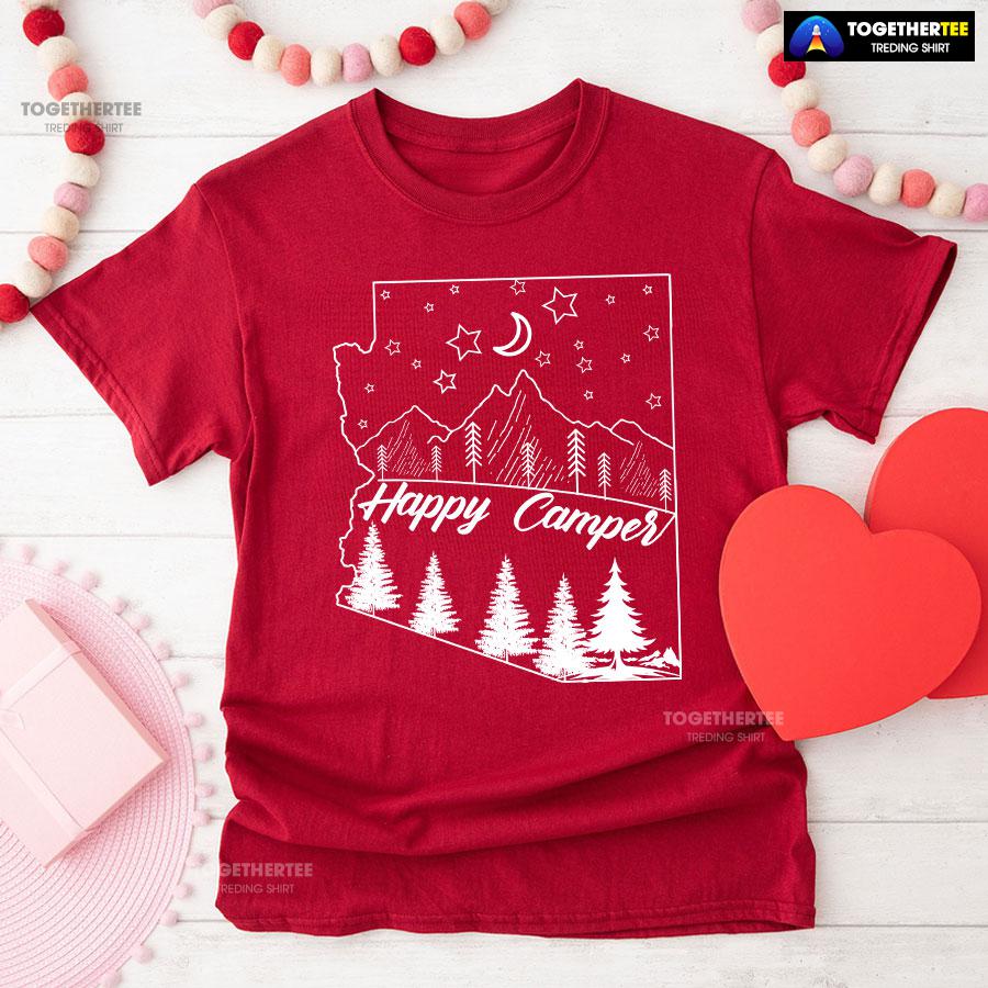 Happy Camper Adventure Camping Lover T-Shirt - Image 8