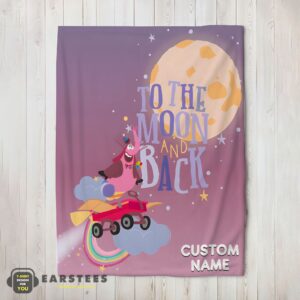Good Disney Inside Out Bing Bong To The Moon And Back Blanket Fleece Customized Blanket