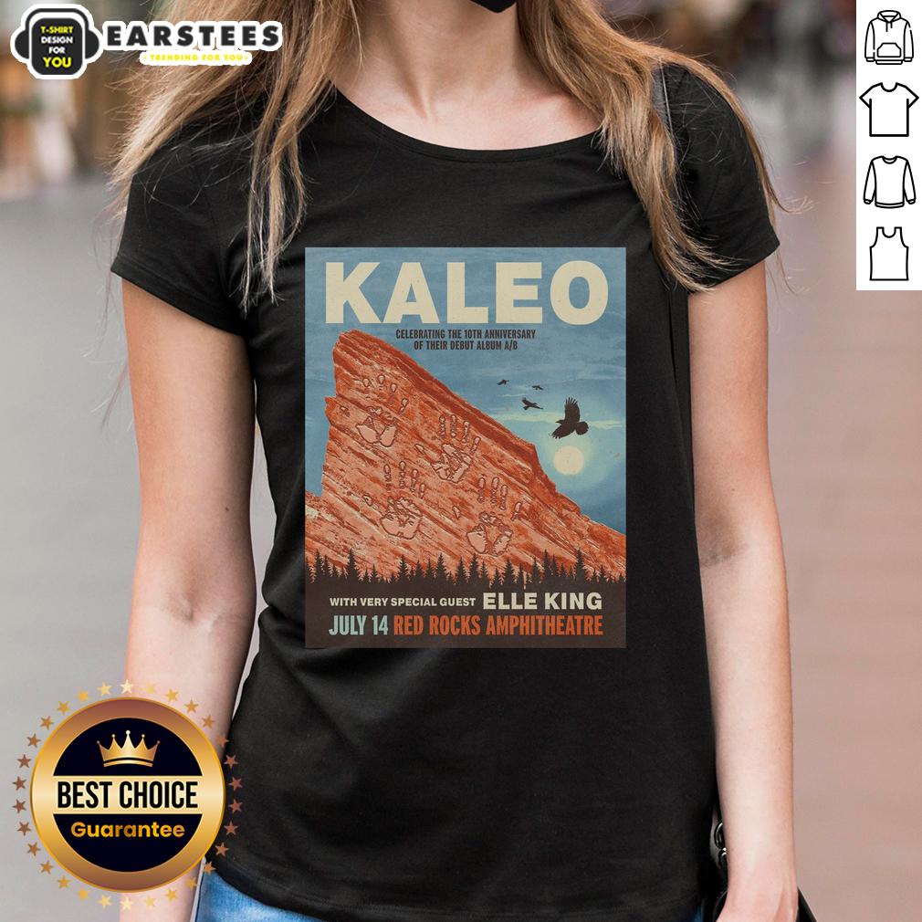 Premium Kaleo Red Rocks 7.14.2026 Poster T-Shirt - Image 3