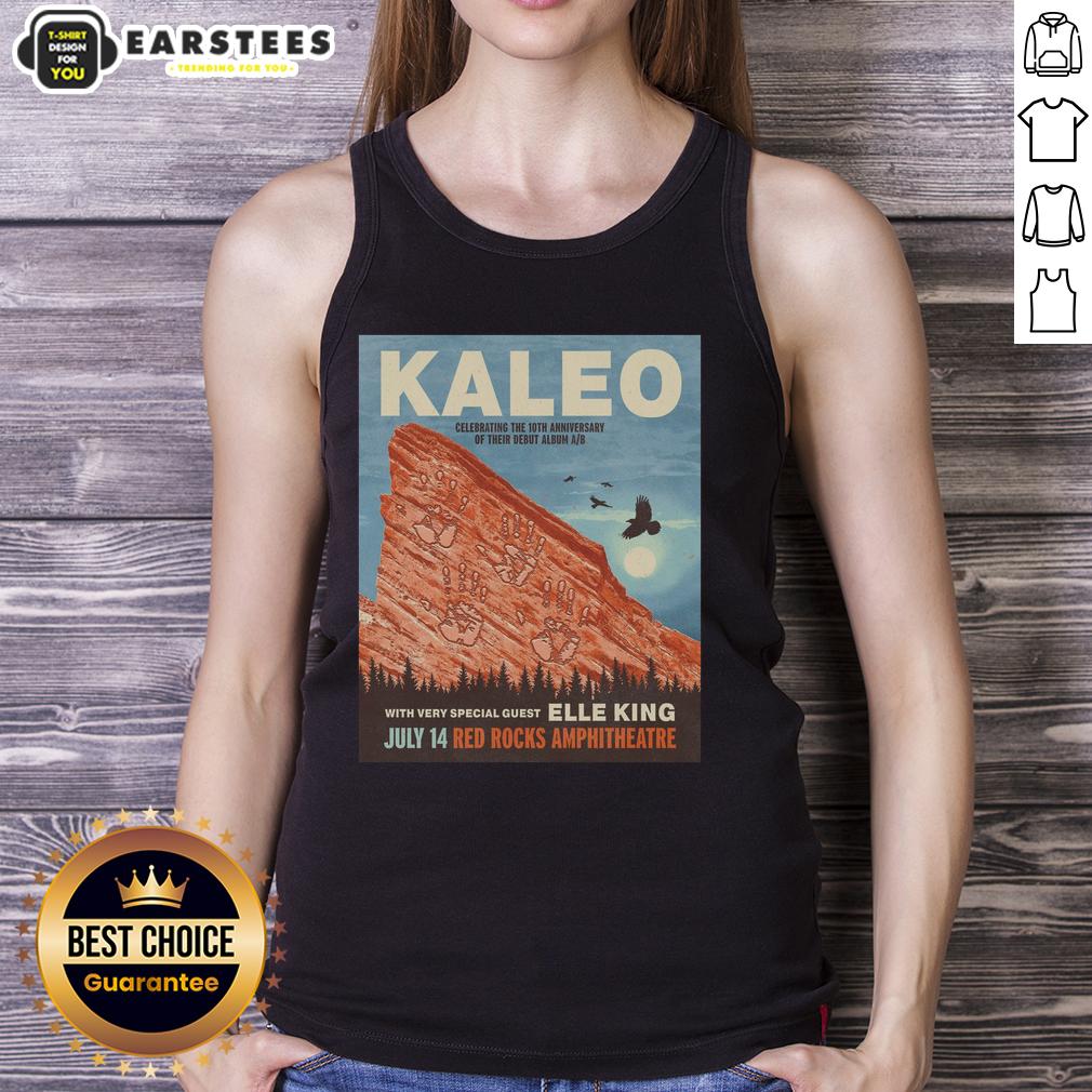 Premium Kaleo Red Rocks 7.14.2026 Poster T-Shirt - Image 4