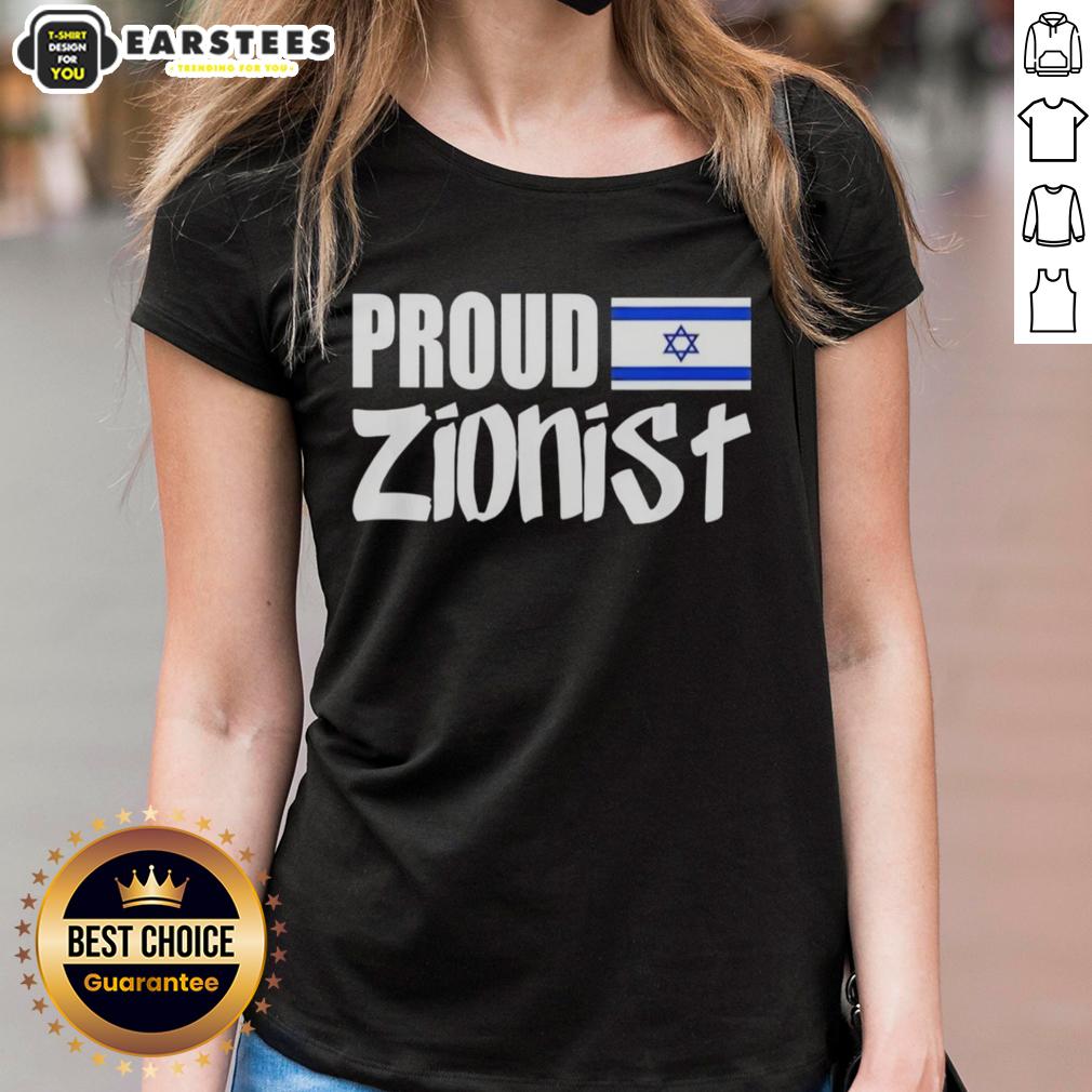 Premium Proud Zionist Israel Flag T-Shirt - Image 3