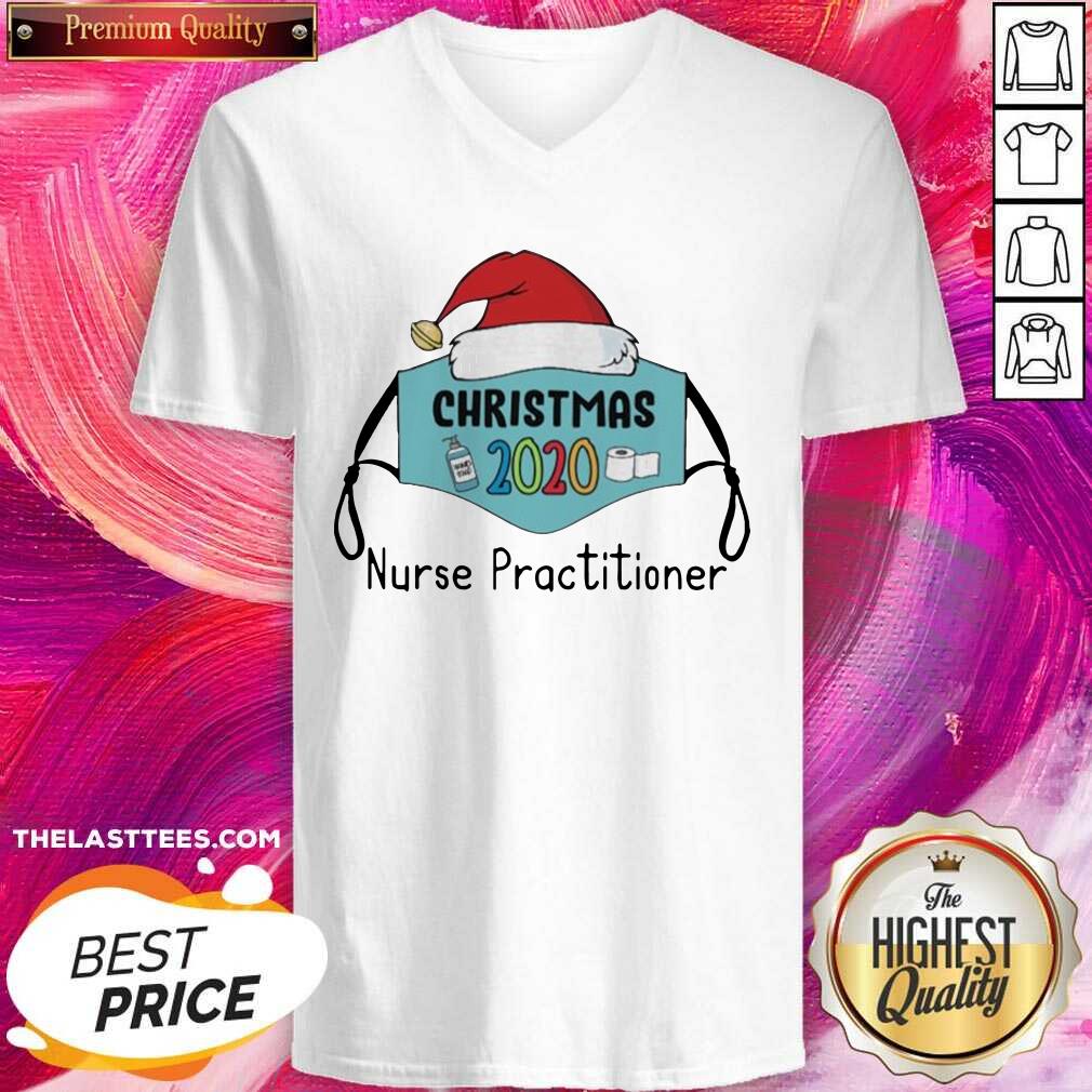 Hot Mask Santa 2020 Anti Covid 19 Merry Christmas 2020 Nurse Practitioner Shirt - Image 5