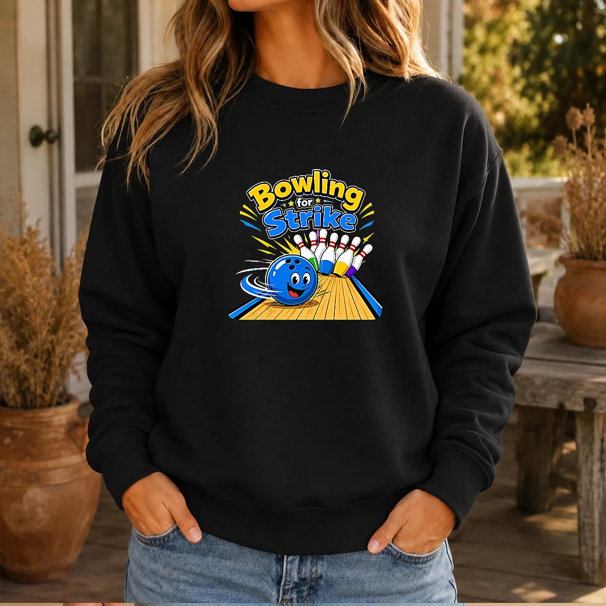 Premium Bowling For Strike Fun Vector Shirt - Image 7