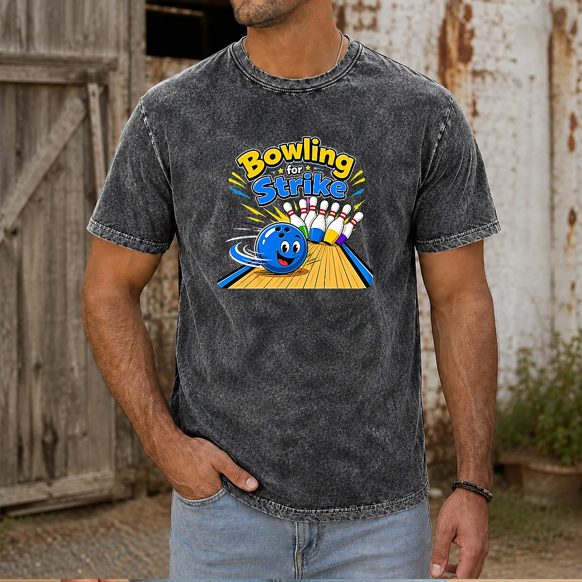 Premium Bowling For Strike Fun Vector Shirt - Image 8