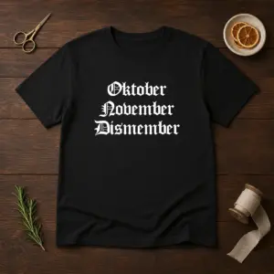 Pretty Oktober November Dismember Gothic Dark Shirt