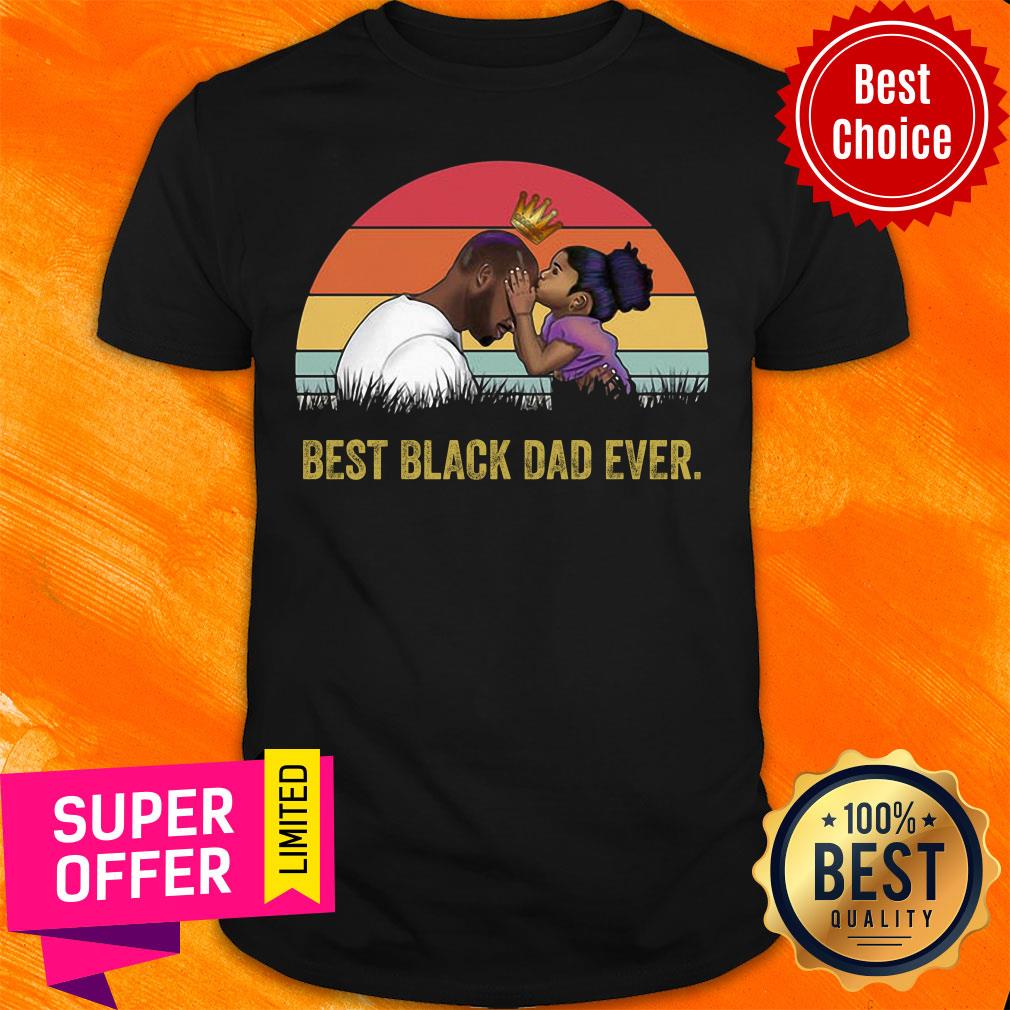 Best Black Dad Ever Súnet Vintage Shirt