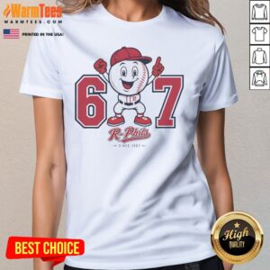 Alternative view of Hot Reading Phillies 67 Since 1967 R Phils Baseball Shirt