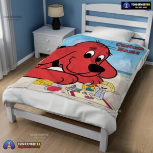Alternative view of Official Clifford's Puppy Days Emily Elizabeth Beach Blanket Fleece Customized Blanket