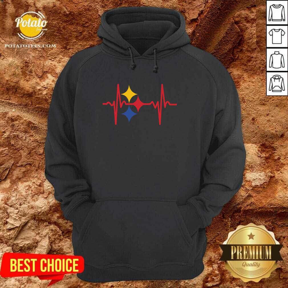 Awesome Pittsburgh Steelers Heartbeat Shirt - Image 2