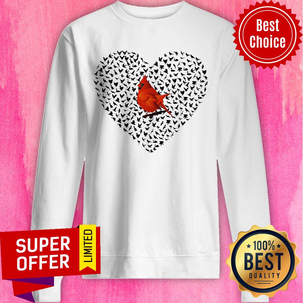 Awesome Heart Bird Shirt - Image 5