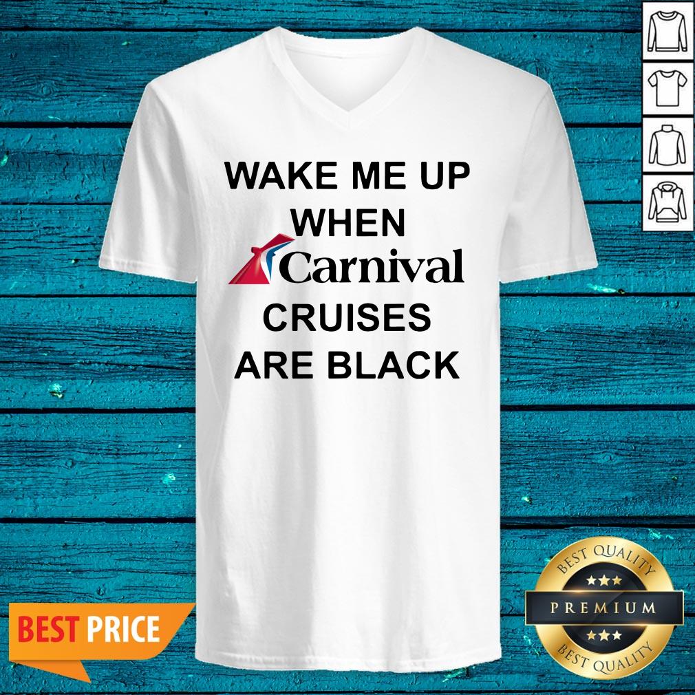 Wake Me Up When Carnival Cruises Are Black Shirt - Image 3