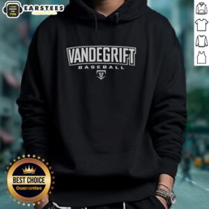 Alternative view of Good Vandegrift Crown Trio Baseball Wordmark Outline T-Shirt