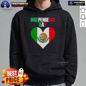Alternative view of Pretty Independence Day Viva Mexico And Fiesta Holiday Heart T-Shirt