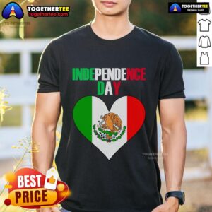 Pretty Independence Day Viva Mexico And Fiesta Holiday Heart T-Shirt