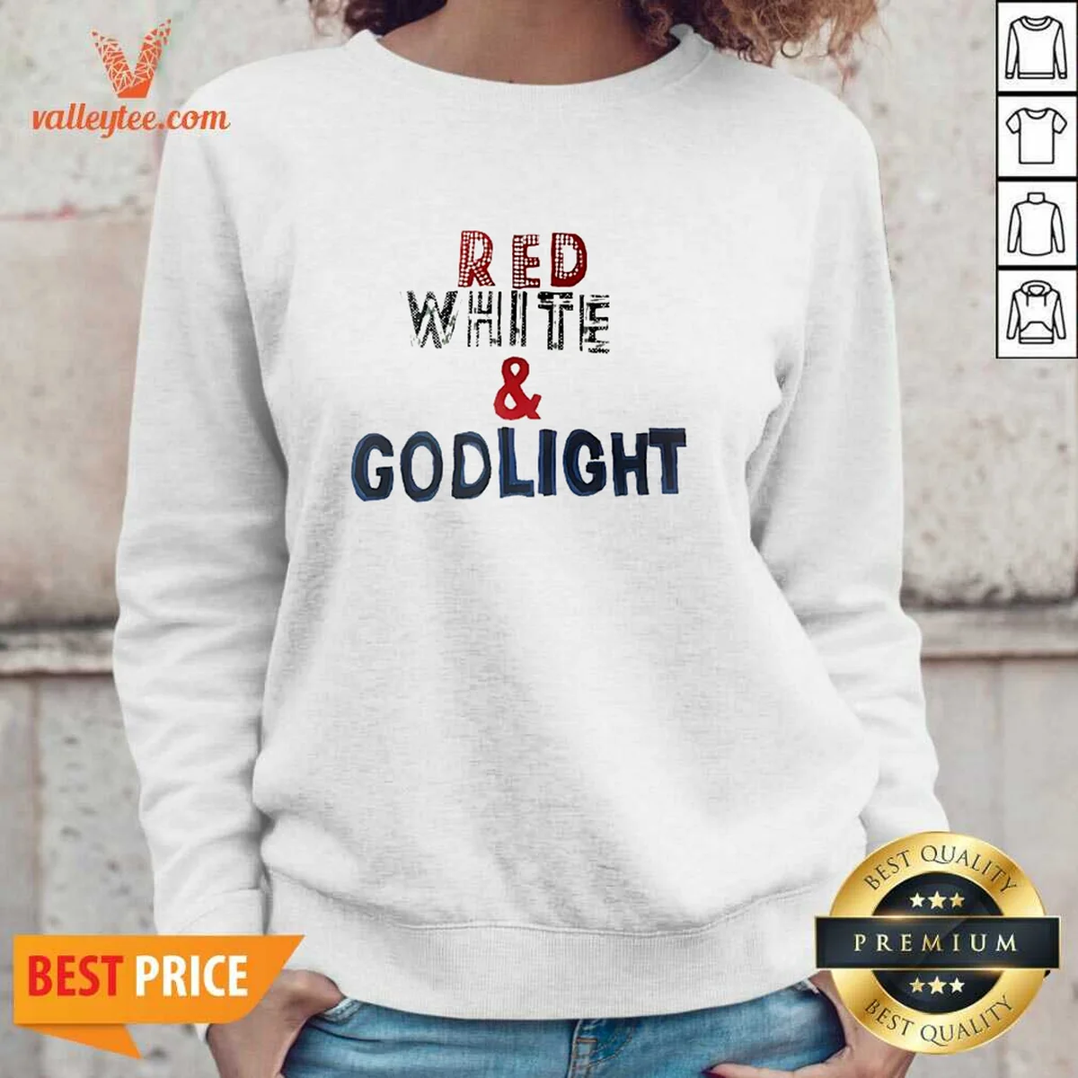 Premium Red White And Godlight Patriotic Shirt - Image 5