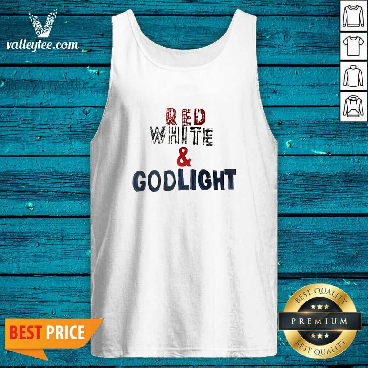 Premium Red White And Godlight Patriotic Shirt - Image 4