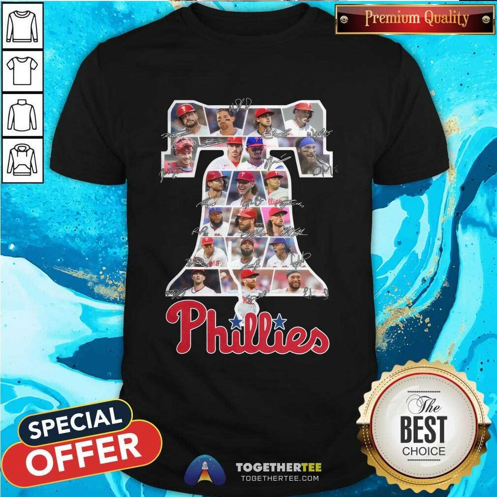Premium Philadelphia Phillies The Big Logo With The Best 2024 Players T-Shirt