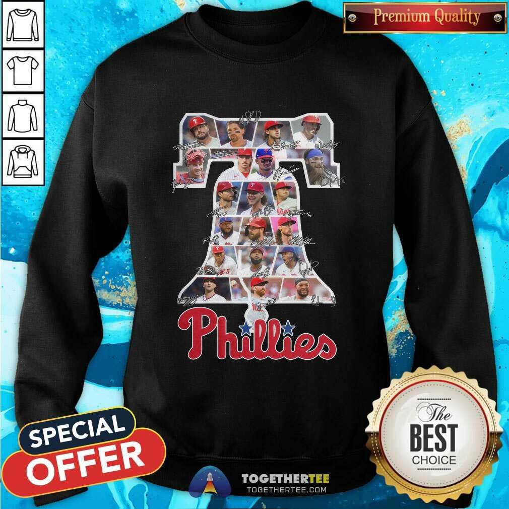 Premium Philadelphia Phillies The Big Logo With The Best 2024 Players T-Shirt - Image 3
