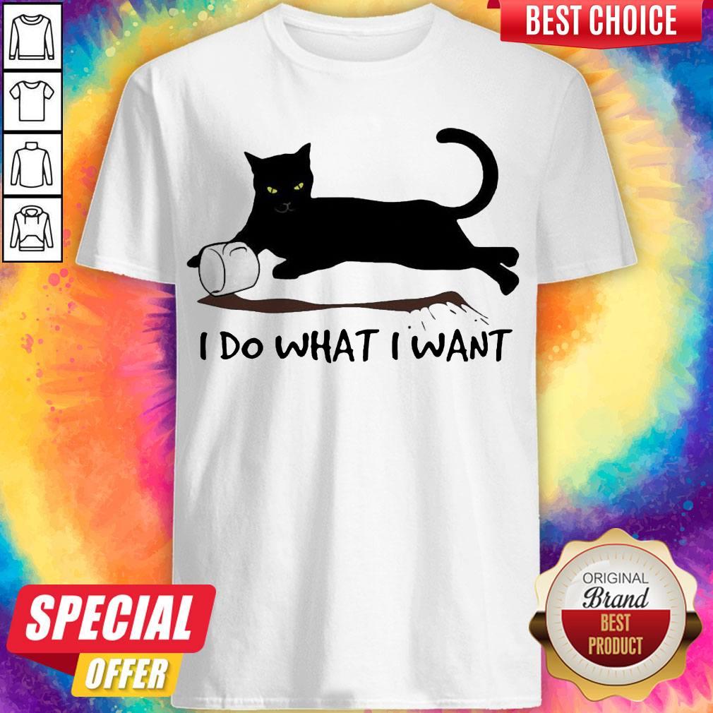 Black Cat Coffee I Do What I Want Shirt