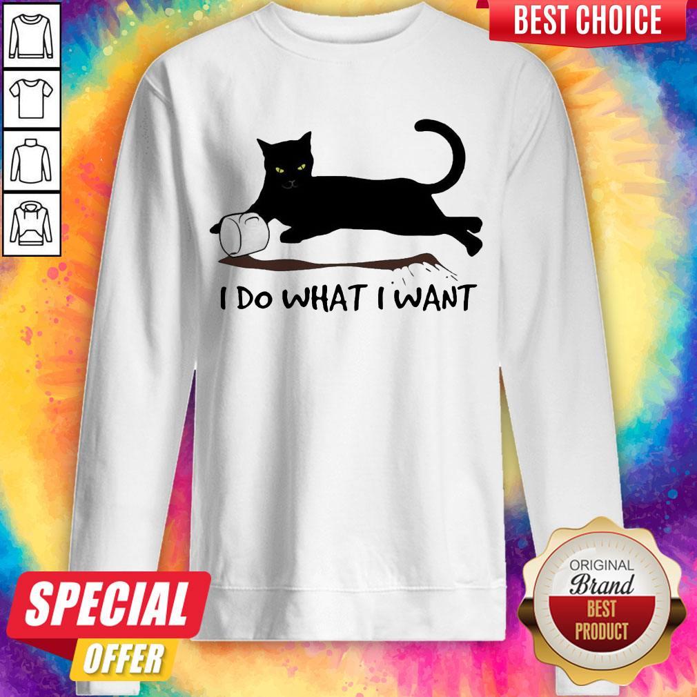 Black Cat Coffee I Do What I Want Shirt - Image 4