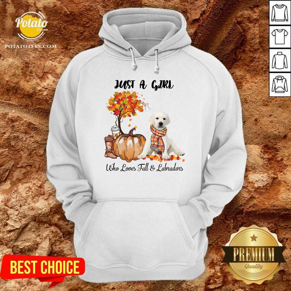 Just A Girl Who Love Fall And White Labrador Halloween Shirt - Image 5