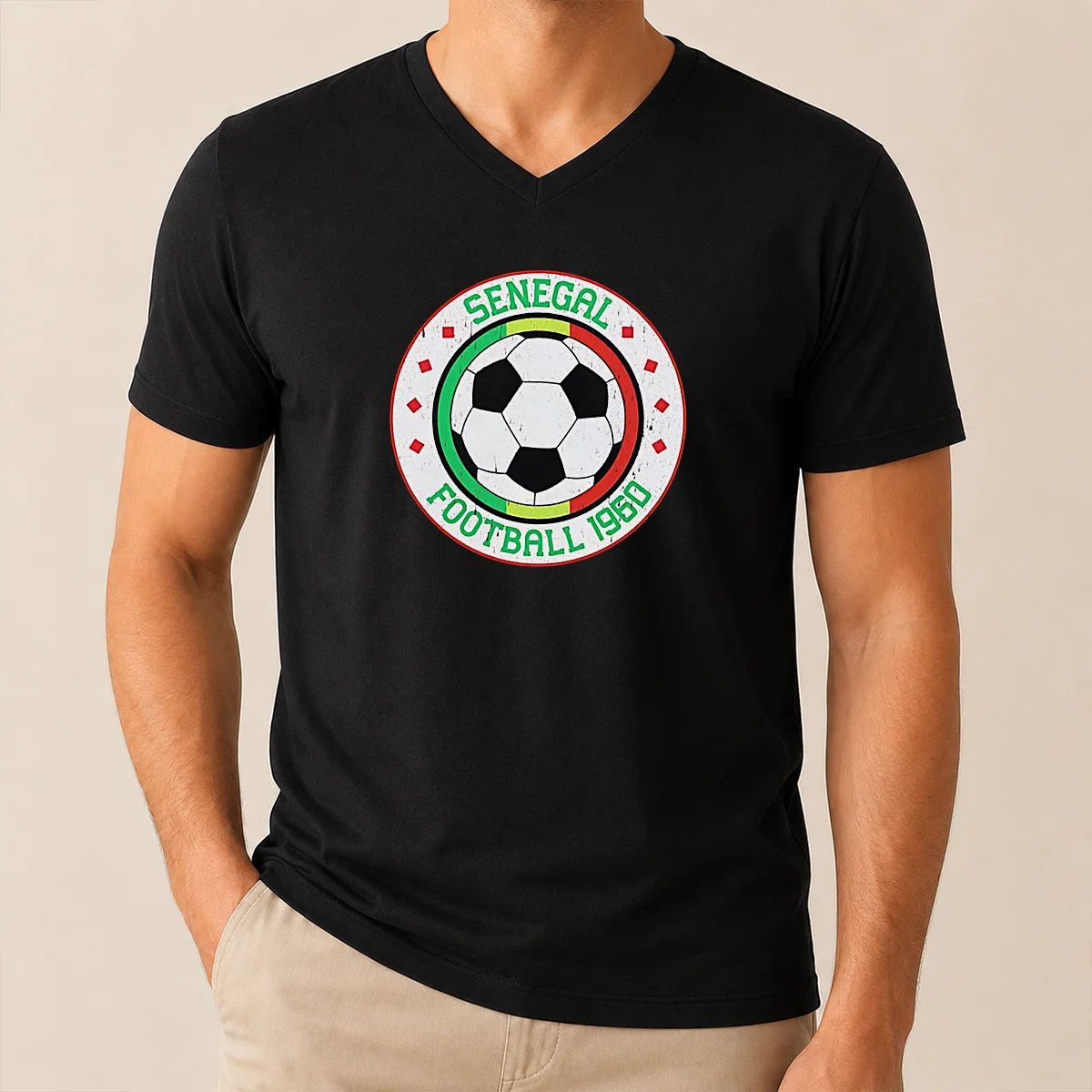 Premium Senegal Football 1960 Vintage Soccer Shirt - Image 2