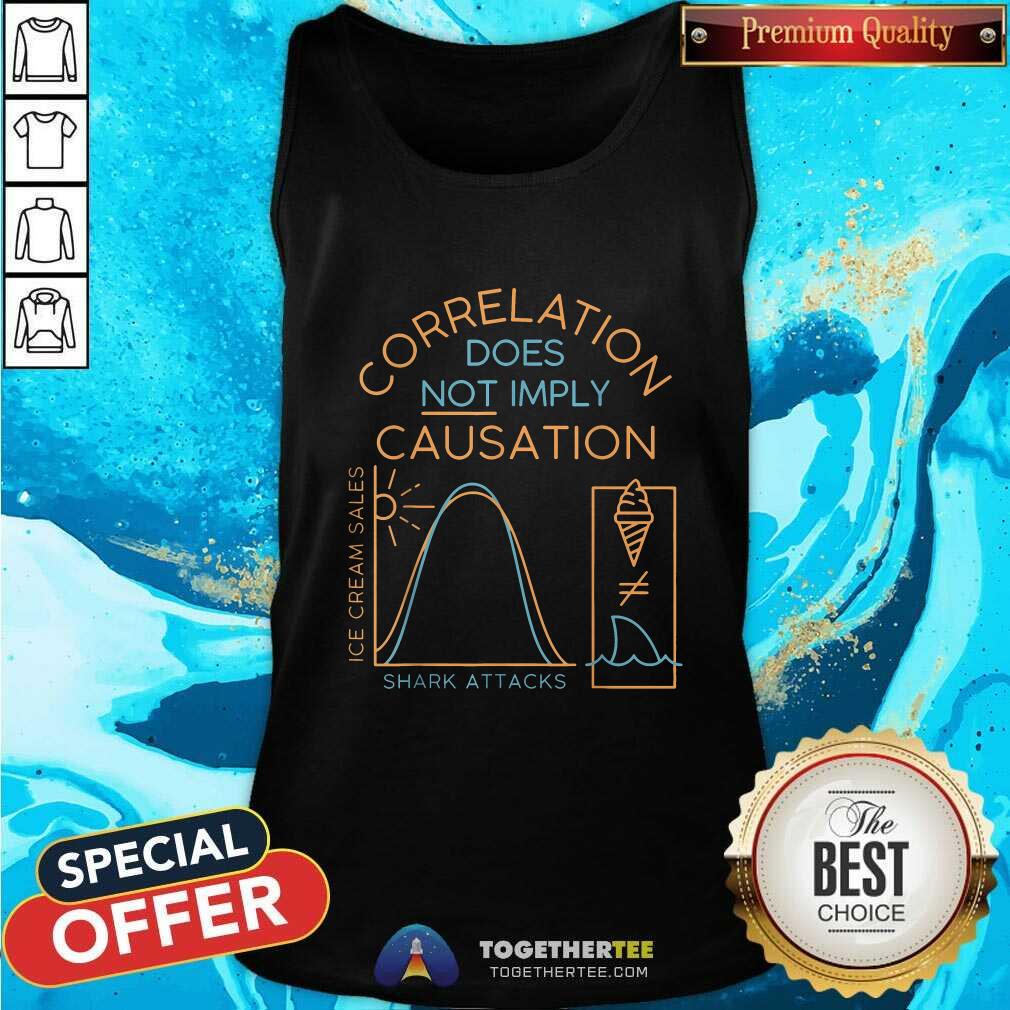 Hot Correlation Does Not Imply Causation T-Shirt - Image 3