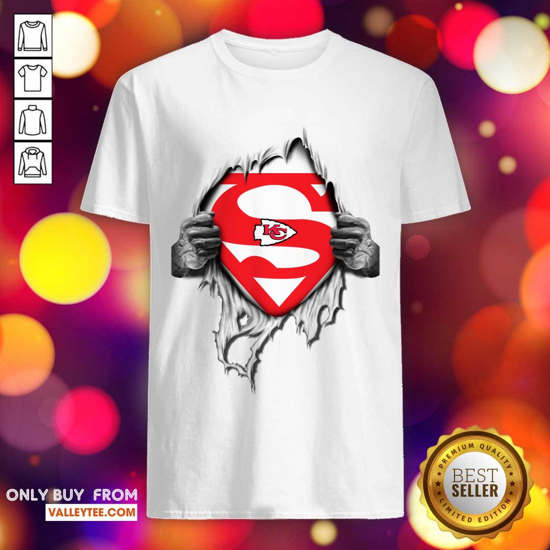 Premium Blood Insides Superman Kansas City Chiefs Shirt