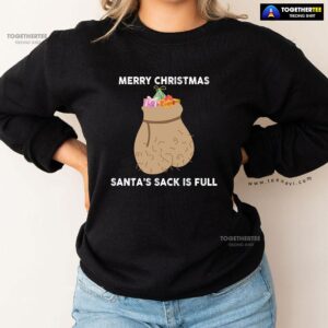 Alternative view of Merry Christmas Santa’s Sack Is Full Gift Sweatshirt