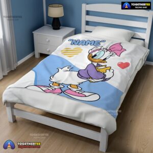 Alternative view of Official Donald Duck Girlfriend Daisy Blanket Fleece Customized Blanket