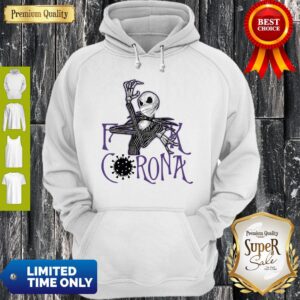 Alternative view of Top Jack Skellington Fuck Corona Shirt
