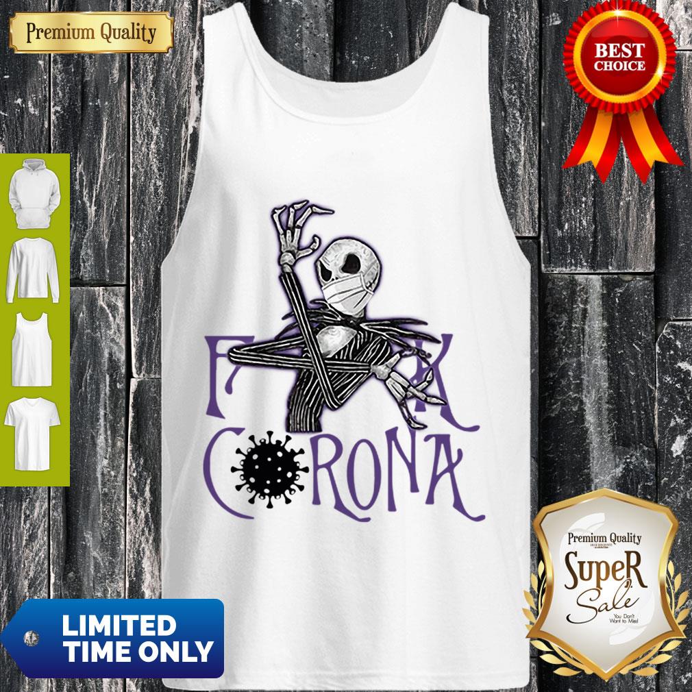 Top Jack Skellington Fuck Corona Shirt - Image 4