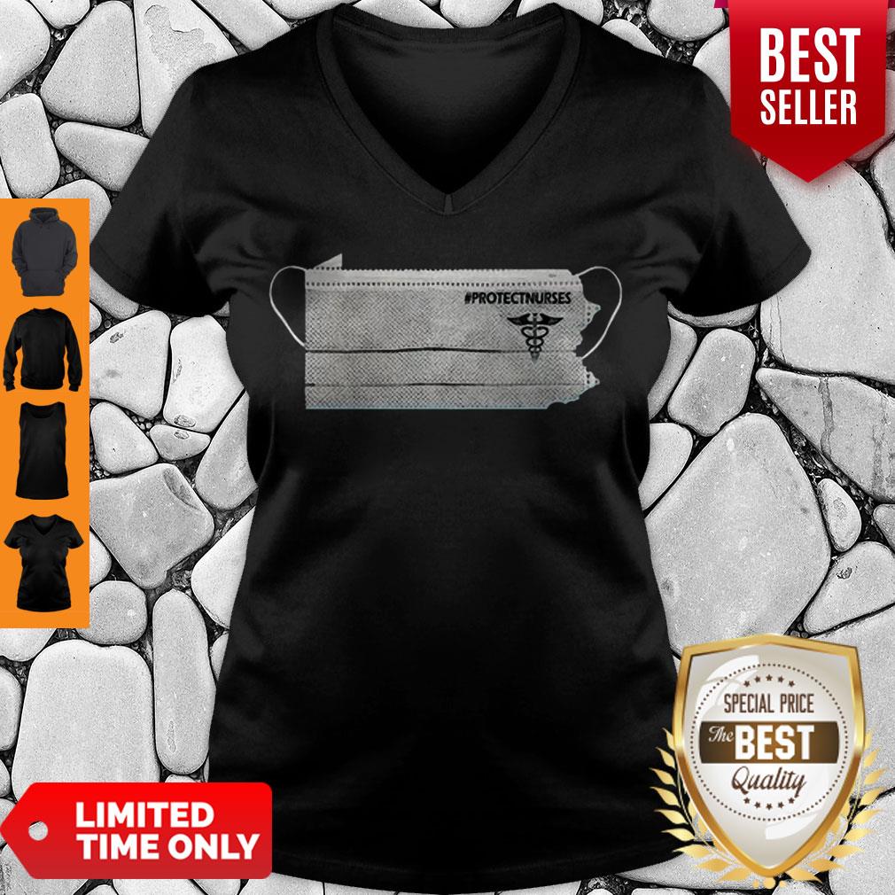Top Pennsylvania Protect Nurses Face Mask Coronavirus Shirt - Image 5