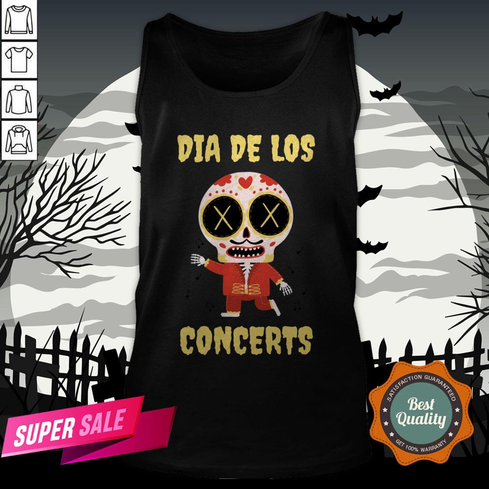 Dia De Los Concerts Day Of The Dead Sugar Skull Shirt - Image 3