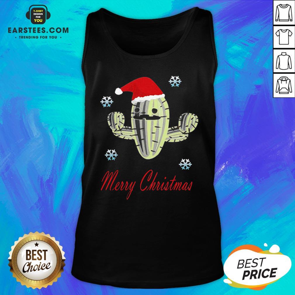 Perfect Cactus Santa Merry Christmas Succulent Plants Shirt - Image 4